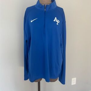Nike Blue Air Force Quarter-Zip long sleeve size XL